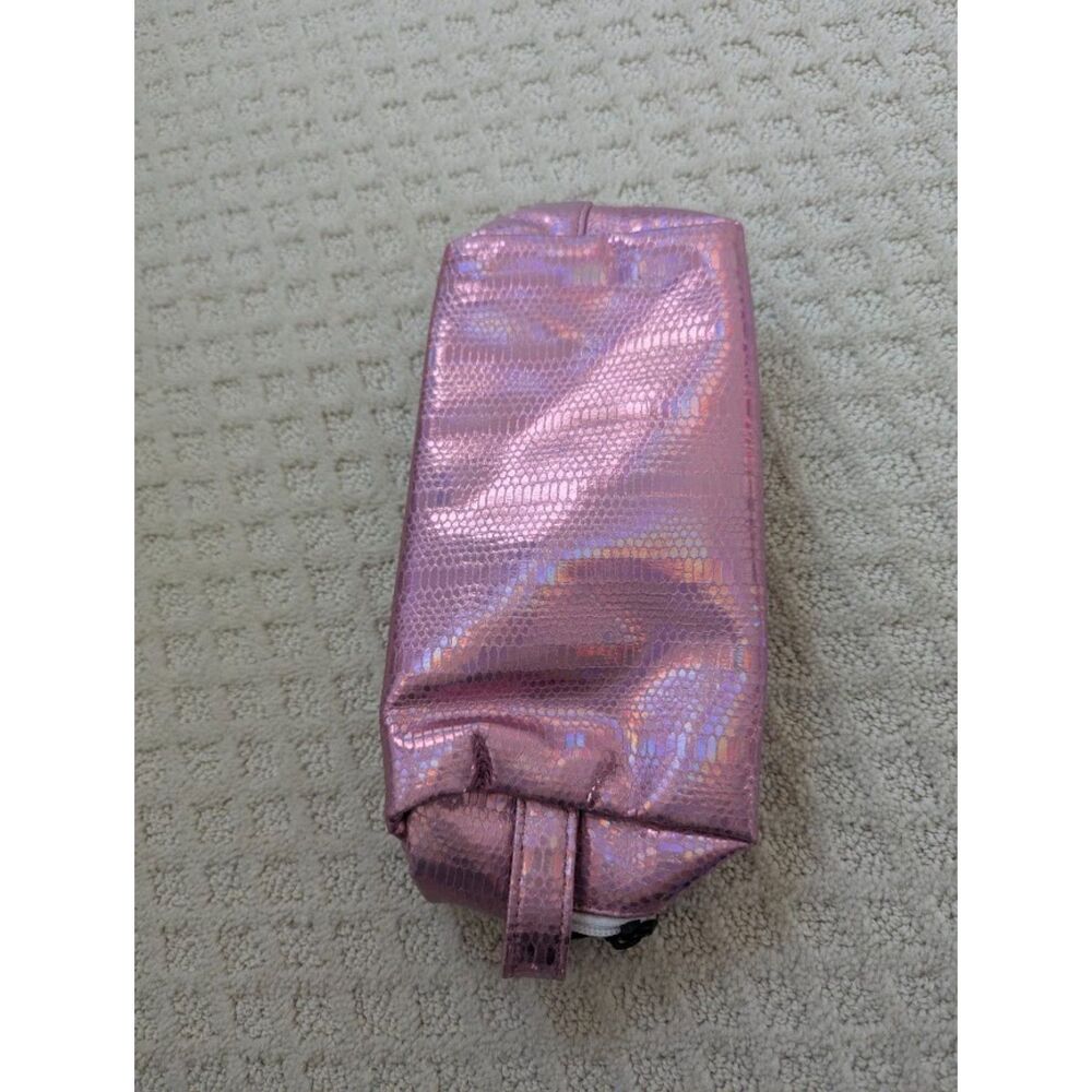 Rebel Athletic iridescent Pink Dragon Skin sold out makeup bag cheer dance